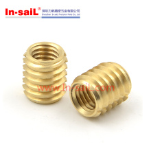 Brass Self-Tapping Knurled Insert for Plastic